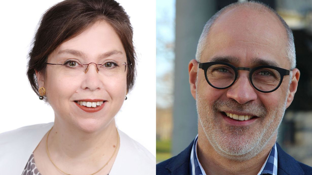 Received grants for their projects from the Carl Zeiss Foundation: Professor Anke-Susanne Müller (photo: Simone Staron) and Professor Dirk Holtmann (private photo)