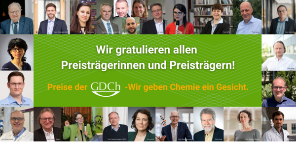 Preistraeger Collage 2024 der Gesellschaft Deutscher Chemiker